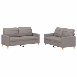 VidaXL 3201281, Taupe, mousse, Métal, Polyester, Textile, 158 cm, 77 cm, 80 cm