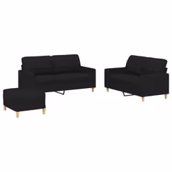 VidaXL 3201286, Noir, mousse, Métal, Polyester, Textile, 70 cm, 55 cm, 41 cm