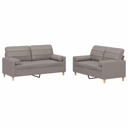 VidaXL 3201297, Taupe, mousse, Métal, Polyester, Textile, 158 cm, 77 cm, 80 cm