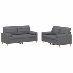 VidaXL 3201299, Gris, mousse, Métal, Polyester, Textile, 70 cm, 55 cm, 41 cm