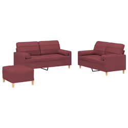 VidaXL 3201304, Rouge, mousse, Métal, Polyester, Textile, 70 cm, 55 cm, 41 cm