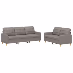 VidaXL 3201313, Taupe, mousse, Métal, Polyester, Textile, 198 cm, 77 cm, 80 cm