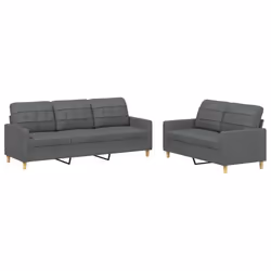 VidaXL 3201315, Gris, mousse, Métal, Polyester, Textile, 60 cm, 50 cm, 41 cm