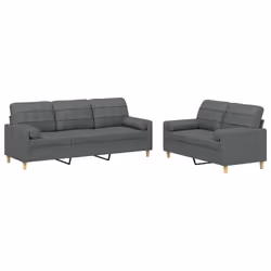 VidaXL 3201331, Gris, mousse, Métal, Polyester, Textile, 60 cm, 50 cm, 41 cm
