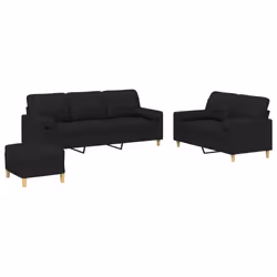 VidaXL 3201334, Noir, mousse, Métal, Polyester, Textile, 60 cm, 50 cm, 41 cm