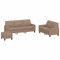 VidaXL 3201397, Cappucino, mousse, Simili-cuir, Métal, Polywood, Textile, 60 cm, 50 cm, 41 cm