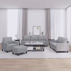 Cet ensemble de canapés est un excellent endroit pour discuter, lire, regarder la télévision ou simplement vous détendre. Il  ...