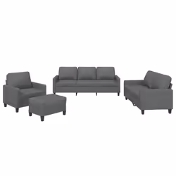 VidaXL 3201437, Gris, mousse, Métal, Polyester, Textile, 60 cm, 50 cm, 41 cm