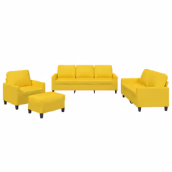 VidaXL 3201441, Jaune, mousse, Métal, Polyester, Textile, 60 cm, 50 cm, 41 cm
