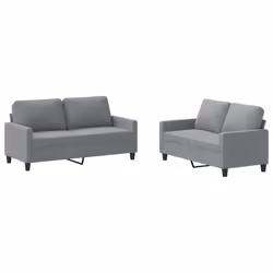 VidaXL 3201444, Gris, mousse, Métal, Polyester, Textile, 158 cm, 77 cm, 80 cm