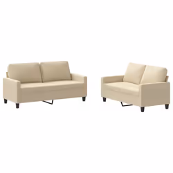VidaXL 3201446, Crème, mousse, Métal, Polyester, Textile, 158 cm, 77 cm, 80 cm