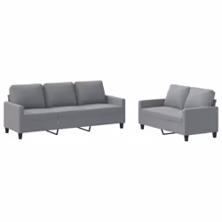 VidaXL 3201460, Gris, mousse, Métal, Polyester, Textile, 198 cm, 77 cm, 80 cm