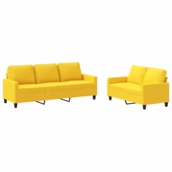 VidaXL 3201465, Jaune, mousse, Métal, Polyester, Textile, 198 cm, 77 cm, 80 cm