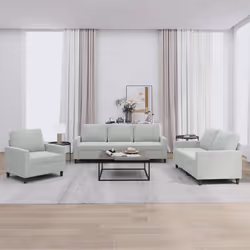 VidaXL 3201476, Gris, mousse, Métal, Polyester, Polywood, Textile, 198 cm, 77 cm, 80 cm