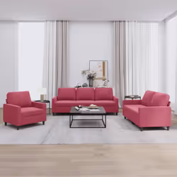 Cet ensemble de canapés est un excellent endroit pour discuter, lire, regarder la télévision ou simplement vous détendre. Il  ...