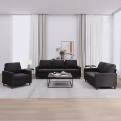 Cet ensemble de canapés est un excellent endroit pour discuter, lire, regarder la télévision ou simplement vous détendre. Il  ...