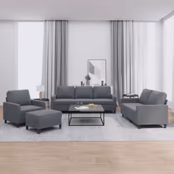 Cet ensemble de canapés est un excellent endroit pour discuter, lire, regarder la télévision ou simplement vous détendre. Il  ...