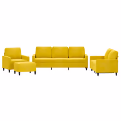 VidaXL 3201492, Jaune, mousse, Métal, Polyester, Polywood, Textile, 60 cm, 50 cm, 41 cm