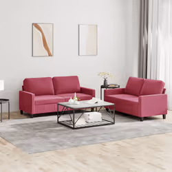 VidaXL 3201500 Ensemble de meubles de salle à manger Rouge