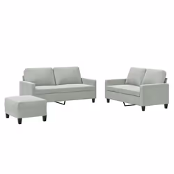 VidaXL 3201506, Gris, mousse, Métal, Polyester, Polywood, Textile, 70 cm, 55 cm, 41 cm