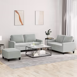 VidaXL 3201506 Ensemble de meubles de salle à manger Gris