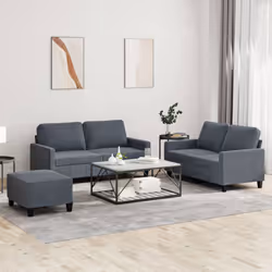 VidaXL 3201507 Ensemble de meubles de salle à manger Gris