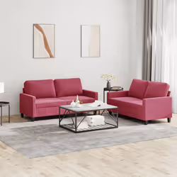 VidaXL 3201510 Ensemble de meubles de salle à manger Rouge