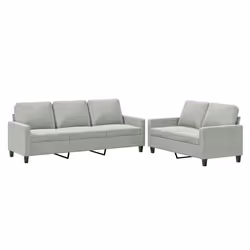 VidaXL 3201516, Gris, mousse, Métal, Polyester, Polywood, Textile, 198 cm, 77 cm, 80 cm