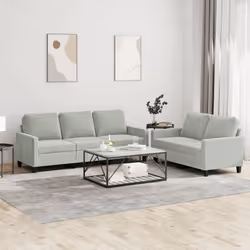 VidaXL 3201516 Ensemble de meubles de salle à manger Gris