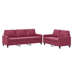 VidaXL 3201520 Ensemble de meubles de salle à manger Rouge