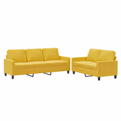 VidaXL 3201522, Jaune, mousse, Métal, Polyester, Polywood, Textile, 198 cm, 77 cm, 80 cm