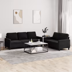 VidaXL 3201531 Ensemble de meubles de salle à manger Noir