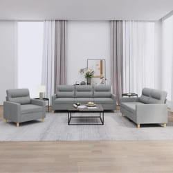VidaXL 3201536 Ensemble de meubles de salle à manger Gris