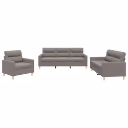 VidaXL 3201543, Taupe, mousse, Métal, Polyester, Textile, 198 cm, 77 cm, 80 cm