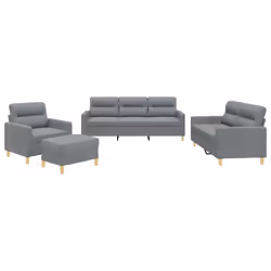 VidaXL 3201544, Gris, mousse, Métal, Polyester, Textile, 60 cm, 50 cm, 41 cm