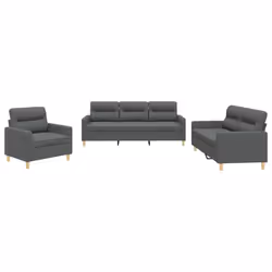 VidaXL 3201545, Gris, mousse, Métal, Polyester, Textile, 60 cm, 50 cm, 41 cm