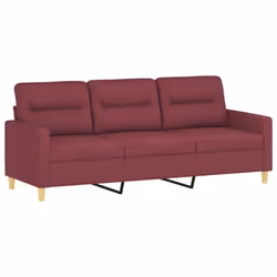 VidaXL 3201550 Ensemble de meubles de salle à manger Rouge - Vue supplémentaire 5