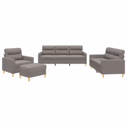 VidaXL 3201551, Taupe, mousse, Métal, Polyester, Textile, 60 cm, 50 cm, 41 cm