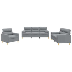 VidaXL 3201552 Ensemble de meubles de salle à manger Gris