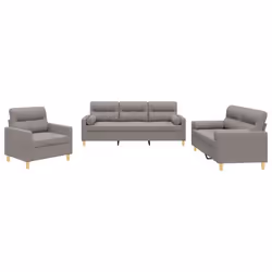 VidaXL 3201559, Taupe, mousse, Métal, Polyester, Textile, 198 cm, 77 cm, 80 cm