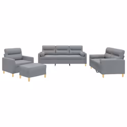VidaXL 3201560, Gris, mousse, Métal, Polyester, Textile, 60 cm, 50 cm, 41 cm