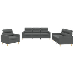 VidaXL 3201561 Ensemble de meubles de salle à manger Gris