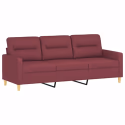 VidaXL 3201566 Ensemble de meubles de salle à manger Rouge - Vue supplémentaire 5