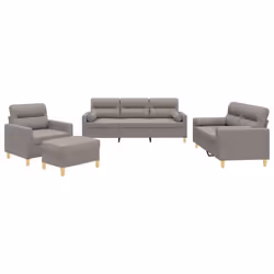 VidaXL 3201567, Taupe, mousse, Métal, Polyester, Textile, 60 cm, 50 cm, 41 cm