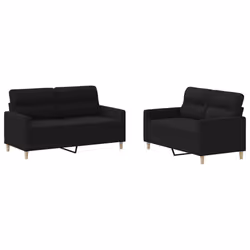 VidaXL 3201572, Noir, mousse, Métal, Polyester, Textile, 158 cm, 77 cm, 80 cm