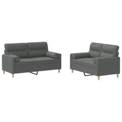 VidaXL 3201577 Ensemble de meubles de salle à manger Gris