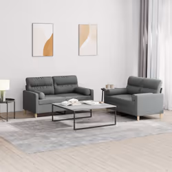 VidaXL 3201577 Ensemble de meubles de salle à manger Gris