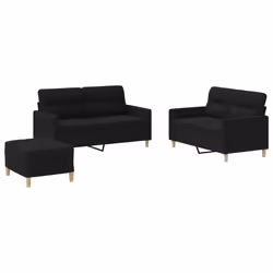 VidaXL 3201580, Noir, mousse, Métal, Polyester, Textile, 70 cm, 55 cm, 41 cm