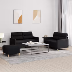 VidaXL 3201580 Ensemble de meubles de salle à manger Noir