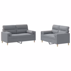 VidaXL 3201584, Gris, mousse, Métal, Polyester, Textile, 158 cm, 77 cm, 80 cm
